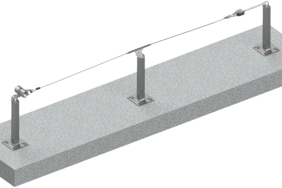 Línea de Vida sobre Poste Estándar a Hormigón